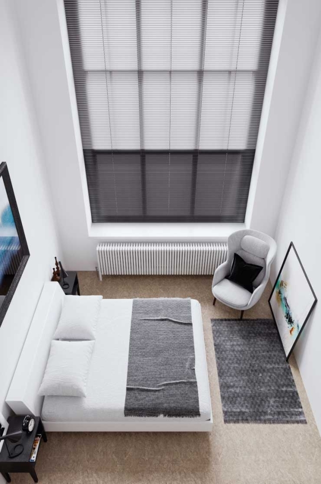 Colour co-ordinated blinds - Bedroom, Bromley