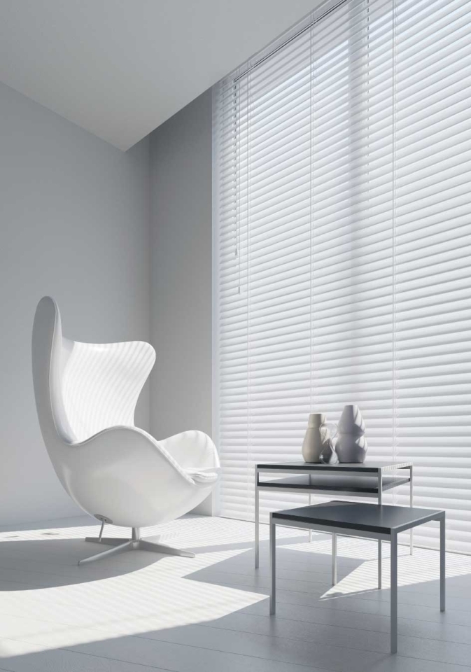 Full length window blinds, study in Bromley