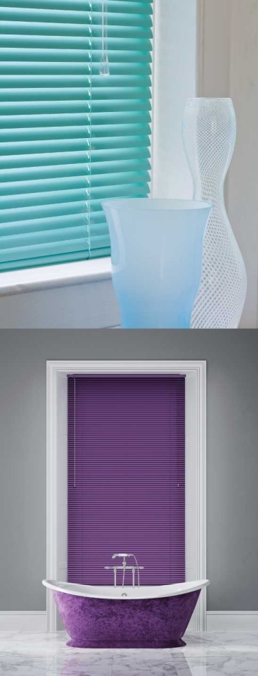 Bespoke purple blinds - Bromley