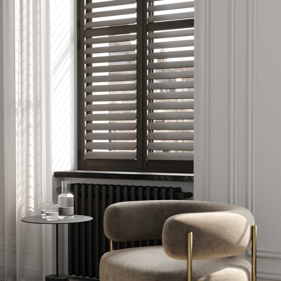 Colour co-ordinated shutters Beckenham